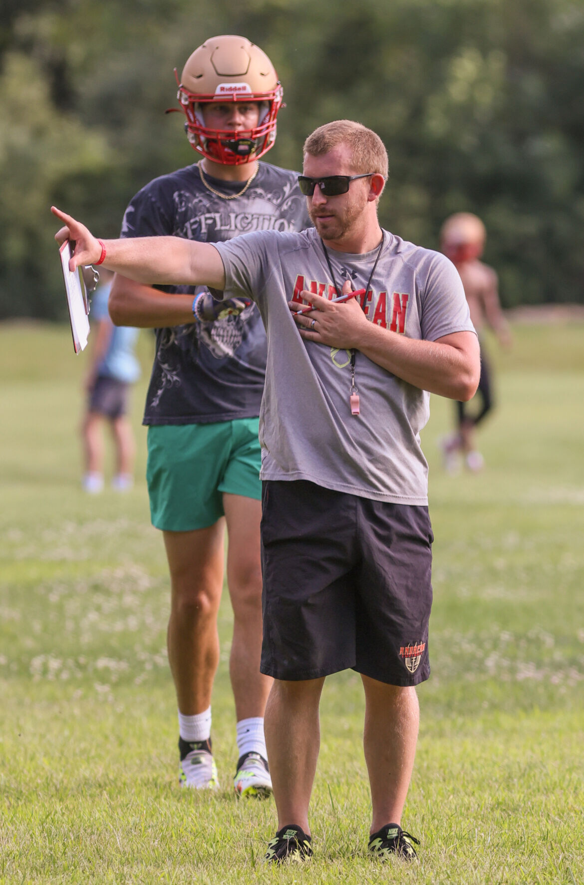Andrean football practice